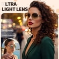 thumbnail image 3 of Bocaoying 4 Pairs Women Polarized Sunglasses, Oversized UV 400 Protection Sun Glasses with 4 Colors, Fashion Ladies Large Sunglasses Trendy with Shiny Rhinestone, 3 of 7