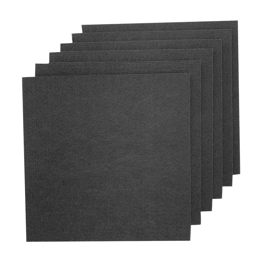 EisEyen Acoustic Absorption Panels 6 Pieces Acoustic Insulation Acoustic Treatment for Home Offices Black Grey