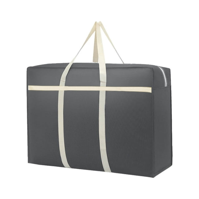 Ohufall Large Capacity Non-Woven Travel Moving Storage Bag Portable Duffel For Quilt With Closet Organizer Clothes Storage