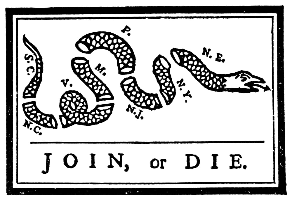 join or die political cartoon assignment