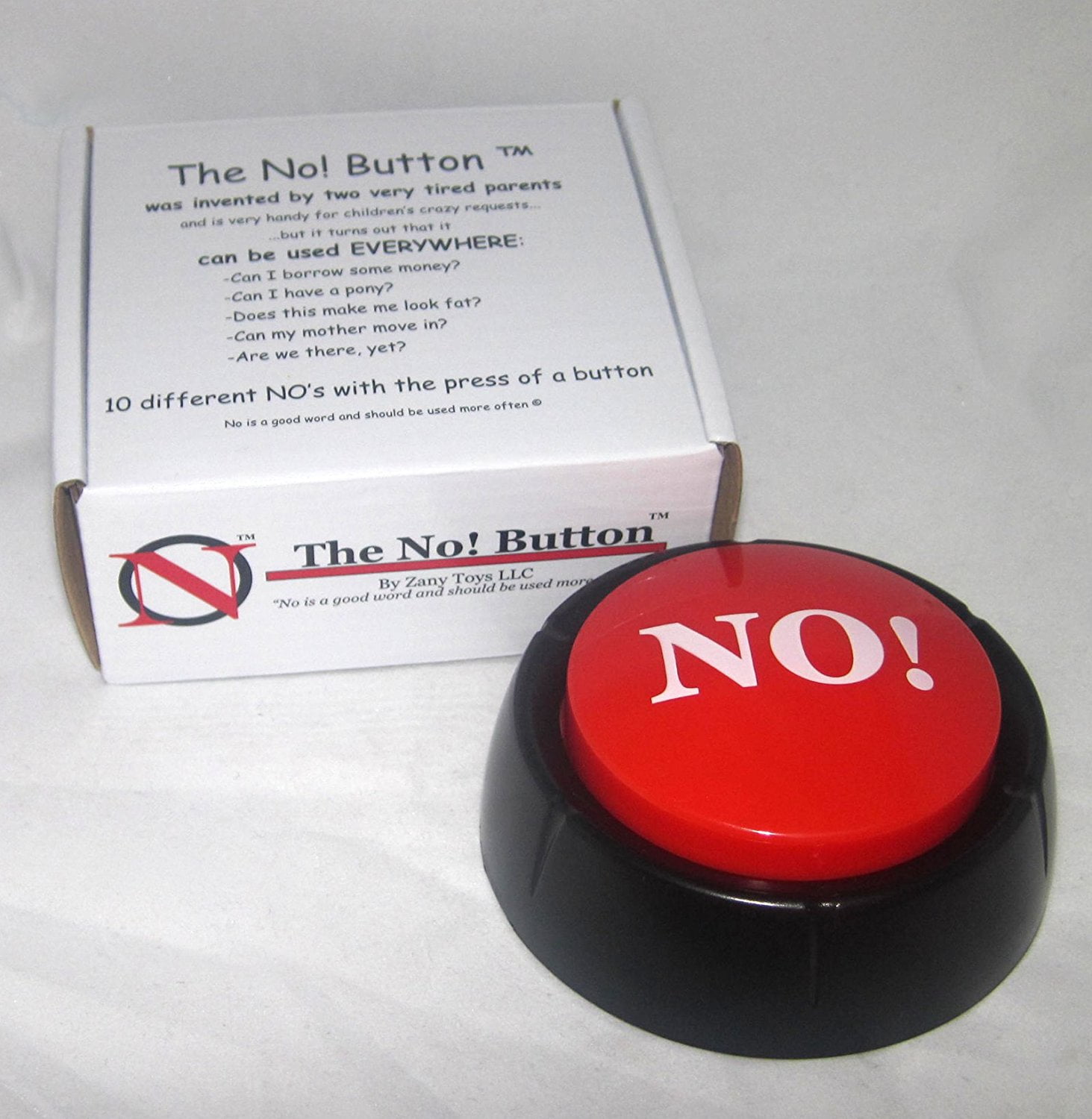 No Set of 4 Talking Buttons Sorry & Maybe Yes Novelty Desk Zany Toys 