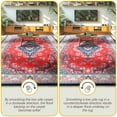 thumbnail image 4 of Homore Antique Floral Faux Wool Area Rug, 6' x 9', Red Blue, 4 of 8