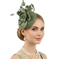 thumbnail image 2 of MuXiKeJi Clothes Headband with Feather, Women's Tea Party Hat for , Wedding, Fancy Dress Party, 2 of 5