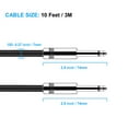 thumbnail image 4 of New bee 10ft Guitar Cable, 6.35mm 1/4 Inch Instrument Cable, Straight/Right Angle Plug Options for Electric Guitar, Bass, Amp & Effects Pedal, Shielded Oxygen-Free Copper Audio Cord (Black), 4 of 12