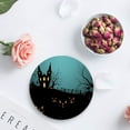 thumbnail image 4 of FMSHPON Happy Halloween Set of 8 Round Coaster for Drinks, Absorbent Ceramic Stone Coasters Cup Mat with Cork Base for Home Kitchen Room Coffee Table Bar Decor, 4 of 6
