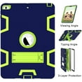 thumbnail image 2 of Case for iPad Mini 5 (2019), Slim Duty Drop Proof Shockproof Protective Armor Cover with Built-in Stand for Apple iPad 7.9 Inch 2019 Release (NavyBlue+Olivine), 2 of 14