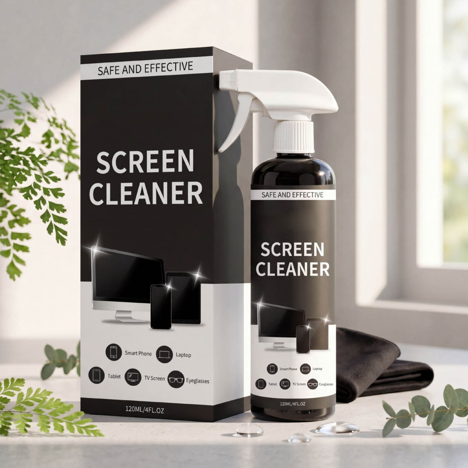 Gaecuw Screen Cleaning Spray, Streak-Free Formula for Phones, Computers, and TVs, Daily Electronic Device Care, Multicolor