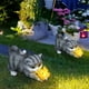 thumbnail image 3 of Estatua de Gato para Jardín con Energía Solar | Escultura de Resina para Exteriores con Mariposa Luminosa | Decoración para Césped Resistente a La Intemperie | Regalo Decorativo para Patio, Fiestas E, 3 of 5