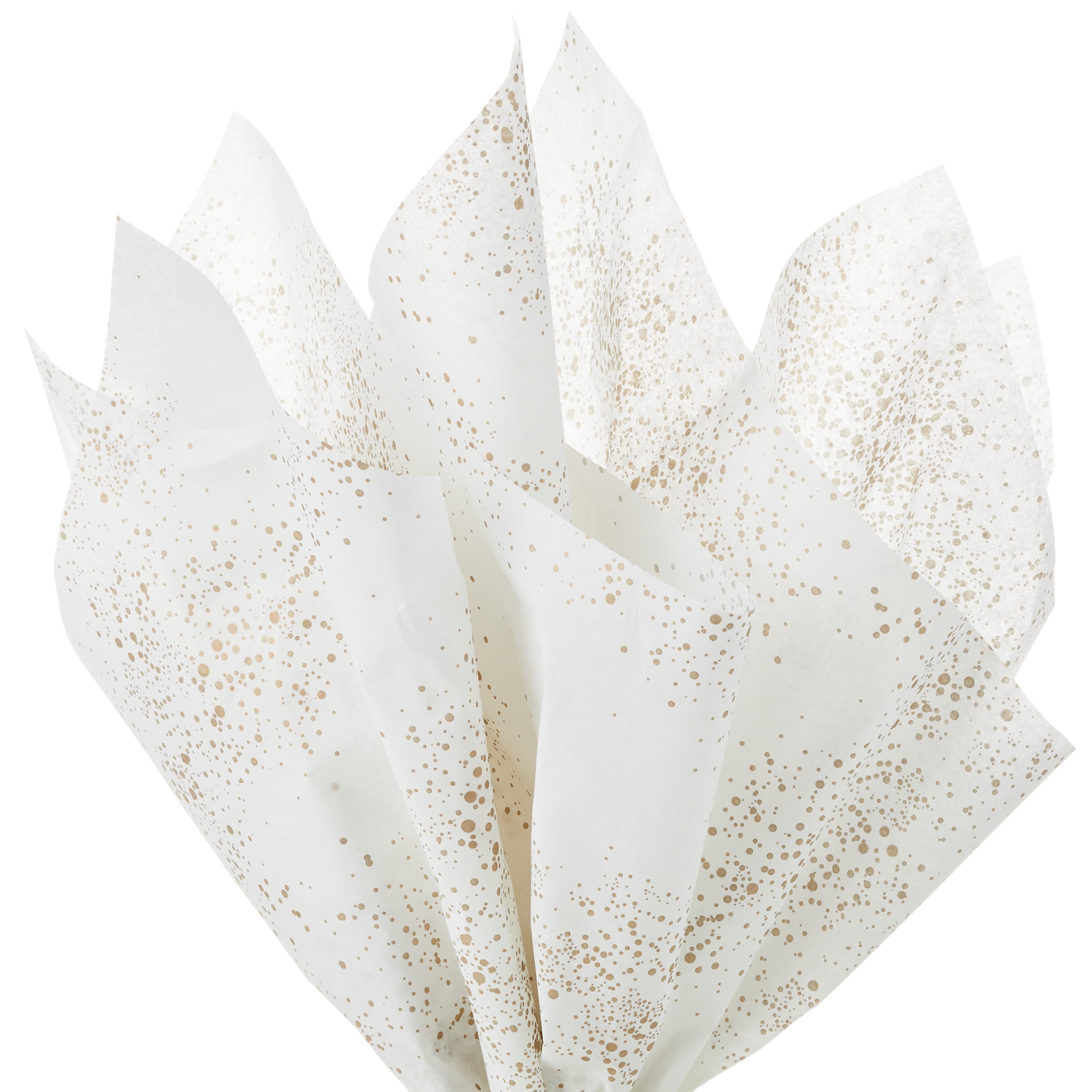 Hallmark Tissue Paper for Gift Wrapping (6 Sheets: Ivory and Gold) for Birthdays, Weddings