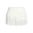 thumbnail image 6 of Madden NYC Women's Tiered Lace Mini Skort, Sizes XXS-XXL, 6 of 6