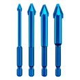thumbnail image 3 of 1Pc Tilted Eccentric Drill Hex Shank Triangular Bit Ceramic Glass Common Brick, 3 of 7