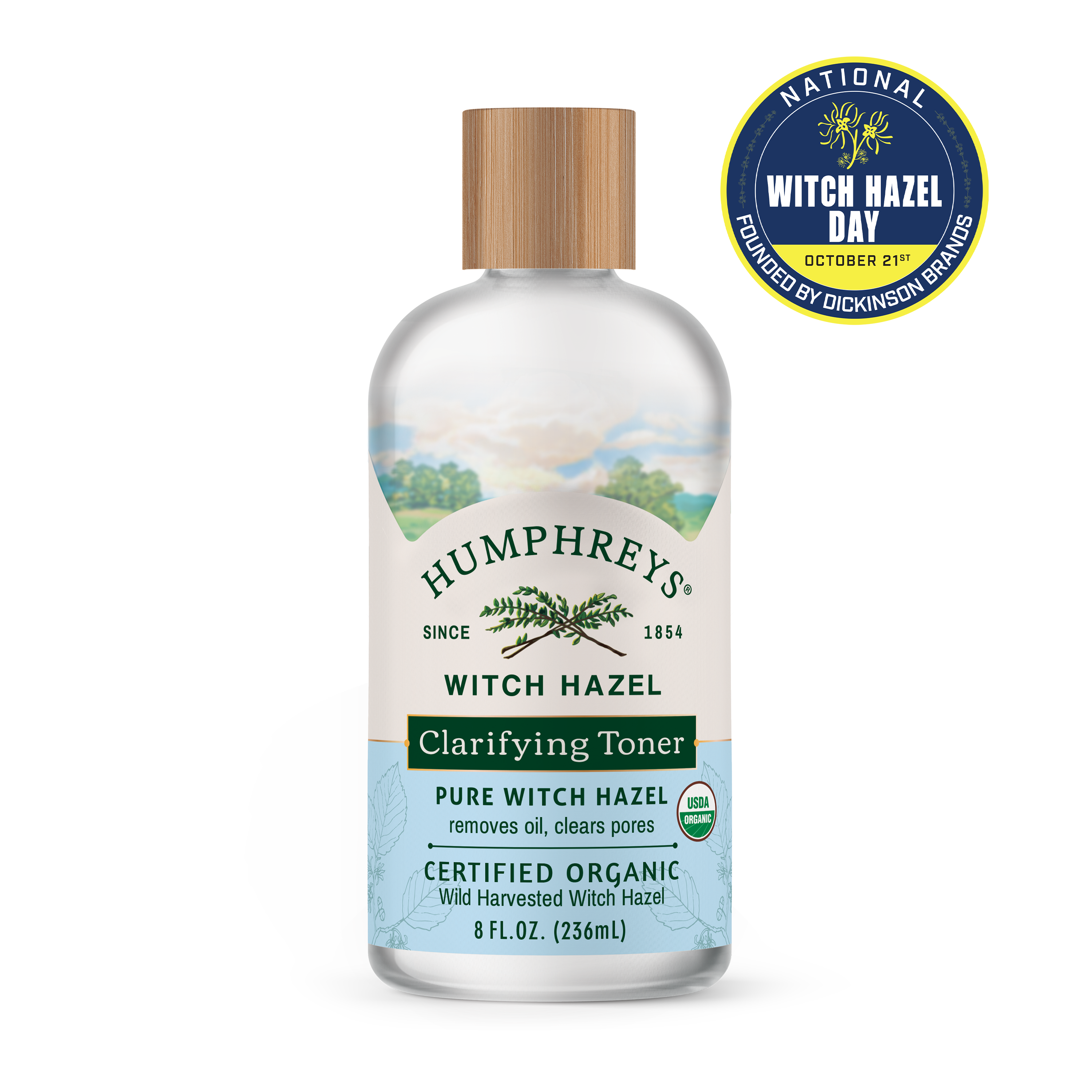 Humphreys® Clarify Pure Witch Hazel Organic Toner, 8 fl oz