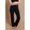 thumbnail image 2 of Women's Cottonique W12208 Latex Free Organic Cotton Drawstring Lounge Pant (Black 7), 2 of 3