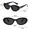 thumbnail image 3 of Gafas de sol retras del ojo de gato del marco ovalado, gafas de sol de alta gama de la moda, hechas de PC, 3 of 6