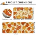 thumbnail image 1 of Hello Fall Maple Leaves Kitchen Rugs Set of 2, Autumn Leaf Farmhouse Kitchen Mats Seasonal Decor, Thanksgiving Rustic Floor Door Mat Home Decorations - 17x29 and 17x47 Inch, 1 of 5