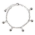 thumbnail image 4 of 3x22.5cm Siler Small Bells Anklets Bracelet Women Craft Metal Ankle Chain, 4 of 5