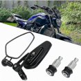 thumbnail image 4 of Motorcycle Handlebar Mirrors Motorbike Mirrors for XJ6 MT01 MT03 MT07 MT09 (Black), 4 of 5