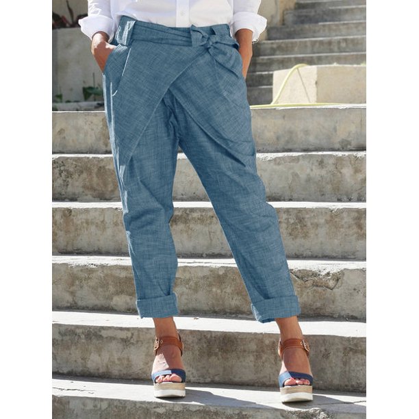 long pants with slits on the side