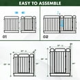 thumbnail image 4 of Petorldog Dog Playpen 40” Height 24 Panels dog Fence,Thickened Portable Pet Pen with Handle & Strap, Easy Install Curved Panel Design for Indoor & Outdoor Use, 4 of 5
