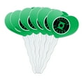 thumbnail image 1 of Justice League Green Lantern Athletic Logo Heart Love Cupcake Picks Toppers Decoration Set of 6, 1 of 7
