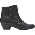 thumbnail image 2 of Women's Rockport Cobb Hill Laurel Slouch Ankle Bootie Black Full Grain Leather 9 W, 2 of 5