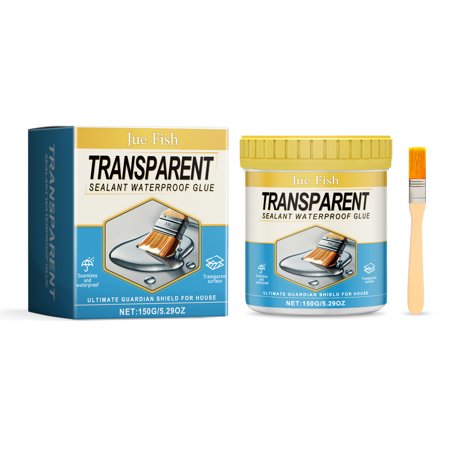 Clear Waterproof Sealant Coating 2026 New Invisible Water-Based Agent for Indoor & Outdoor Surfaces Leak Repair for Roofs Walls & Terraces (1 Set)-Y