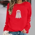 thumbnail image 2 of Jsaierl Womens Halloween Sweatshirts Cute Graphic Pullovers Stretch Going Out Crewneck Long Sleeve Sweater Tops Halloween Clothes, Sizes S-2XL, 2 of 7