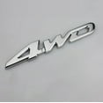 Car Metal 4WD Displacement Emblem Badge All Wheel Drive Auto Sticker