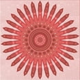 thumbnail image 1 of Ahgly Company Machine Washable Indoor Square Transitional Pink Area Rugs, 5' Square, 1 of 7