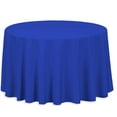 thumbnail image 1 of LinenTablecloth 108-Inch Round Polyester Tablecloth Royal Blue, 1 of 4