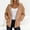 Khaki#1, variant on Caywon Women's Full-Zip Hoodie Sweatshirt, Relaxed Fit Long Sleeve Hooded Top with Kangaroo Pockets, Solid Color Casual Athletic Jacket for Workout, Lounge & Daily Wear