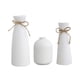 thumbnail image 1 of Juego de 3 floreros, jarrón de cerámica, adorno, botella de flores, elegante decoración Blanco, 1 of 9