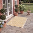 thumbnail image 4 of SAFAVIEH Courtyard Josiah Floral Medallion Indoor/Outdoor Area Rug, Ivory/Gold, 8' x 10', 4 of 13