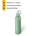 thumbnail image 3 of RTIC 26 oz Ceramic Lined Insulated Journey Water Bottle, Leak-Proof Lid, Sage, 3 of 7