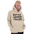 thumbnail image 4 of US Army Logo My Dad Defending Freedom Hoodie Sweatshirt Women Men Brisco Brands 4X, 4 of 6