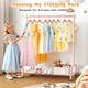 thumbnail image 2 of Perchero Infantil Soarine para Ropa con Estante Inferior Rosa, 2 of 7