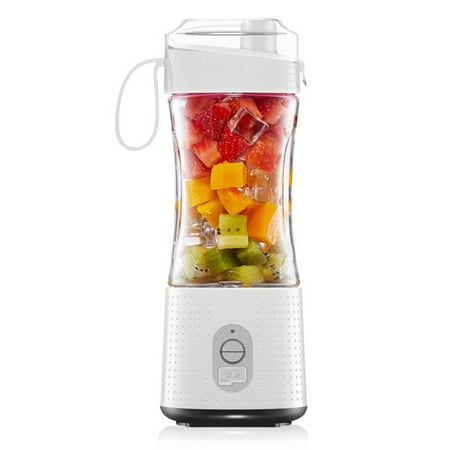 

Vegetables Fruit Electric Juice Mixer Personal Cordless Portable Blender for Celery Broccoli Smoothie White