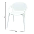 thumbnail image 3 of Silla Mainstays 59.5 x 59 x 82 cm Blanco, 3 of 4