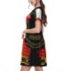 thumbnail image 2 of Balery CHARRO SUIT Vestidos sueltos de manga corta para mujer, vestidos de verano 2025, vestidos casuales de corte A con vuelo., 2 of 6