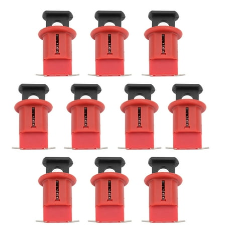 

10pcs Miniature Circuit Breaker Lock Air Switch Electrical Safety Lockout Nylon Miniature Circuit Breaker Lockout，Style 3