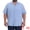 Light Blue, variant on DARING DIVA Men's Big & Tall Summer Beach Camp Collar Short Sleeve Shirt XL Light Blue