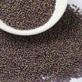 thumbnail image 1 of MIYUKI Round Rocailles Beads Japanese Seed Beads 15/0 (RR2035) Matte Metallic Khaki Iris 15/0 1.5mm Hole: 0.7mm about 5555pcs/bottle 10g/bottle, 1 of 5