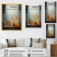 thumbnail image 4 of Designart "Meadow View through Windows II" Landscapes Framed Wall Art - Traditional Yellow Meadow Entryway Framed Wall Art Print, 4 of 6