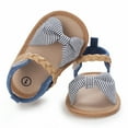 thumbnail image 4 of JAJAHO Girls Sandals Summer Outdoor Toddler Shoes For Girl Bow Open Toe Hook And Loop Beach Vacation Footwear 0-18 Months Trendy Shoe, 4 of 6