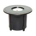 thumbnail image 2 of Alfresco Home Hartwick 34" Round Aluminum Gas Fire Pit Chat Table in Topaz Gray, 2 of 5