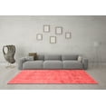 thumbnail image 3 of Ahgly Company Indoor Round Abstract Red Modern Area Rugs, 3' Round, 3 of 4