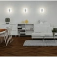 thumbnail image 3 of Eglo Lighting - Metrass 2 - 2-Light Led Wall Light - Matte Nickel - White Satin, 3 of 4