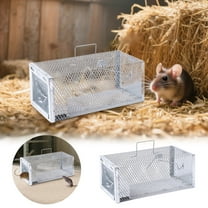 Humane Live Animal Trap Cage, Instant-Lock Metal Catch and Release for Mice Squirrels Indoor/Outdoor, Chew-Proof Reusable Safe Rodent Trap