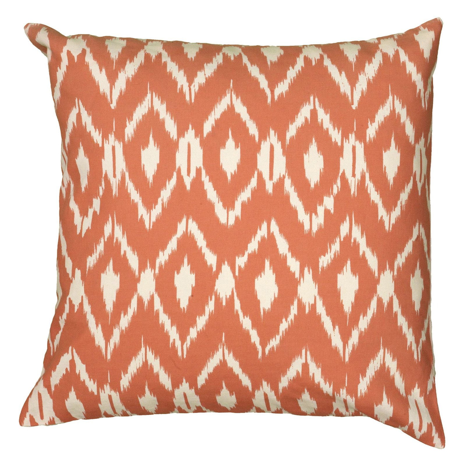 Rizzy Home Fractured Ikat Cotton Decorative Throw Pillow, 18" x 18