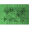thumbnail image 1 of Ahgly Company Indoor Rectangle Oriental Emerald Green Industrial Area Rugs, 5' x 7', 1 of 4